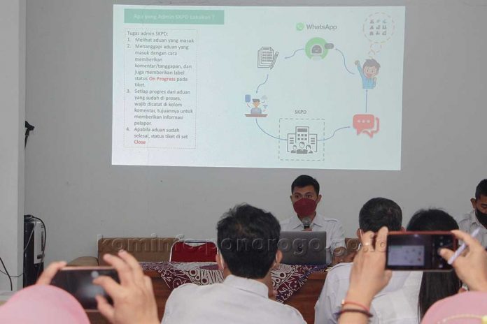 Puluhan Admin OPD Dilatih Operasikan Aplikasi Aduan Terbaru Kominfo Ponorogo (1)