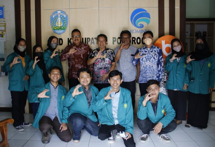 Mahasiswa Komunikasi Penyiaran Islam IAIN Tuntaskan Magang di Diskominfo Ponorogo