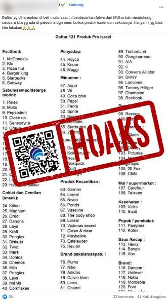 kominfo-cekhoaks-hoaks-disinformasi-misinformasi-rilis-daftar-121-produk-yang-diharamkan-mui-karena-terafiliasi-israel